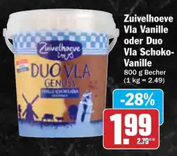 Hit Zuivelhoeve Vla Vanille oder Duo Vla Schoko- Vanille Angebot