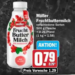 Hit Müller Fruchtbuttermilch Angebot