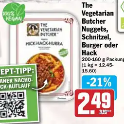 Hit The Vegetarian Butcher Nuggets, Schnitzel, Burger oder Hack Angebot