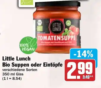 Hit Little Lunch Bio Suppen oder Eintöpfe Angebot