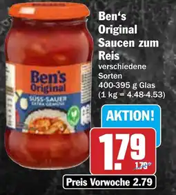 Hit Ben's Original Saucen zum Reis Angebot