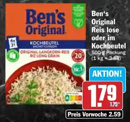 Hit Ben's Original Reis lose oder im Kochbeutel Angebot