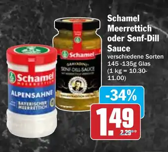 Hit Schamel oder Senf-Dill Sauce Angebot