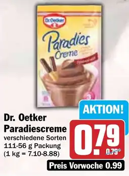 Hit Dr. Oetker Paradiescreme Angebot