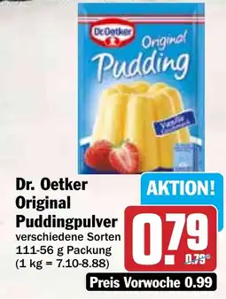 Hit Dr. Oetker Original Puddingpulver Angebot