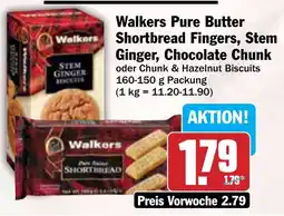 Hit Walkers Pure Butter Shortbread Fingers, Stem Ginger, Chocolate Chunk Angebot