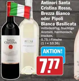 Hit Antinori Santa Cristina Rosso, Brezza Bianco oder Pipoli Bianca Basilicata Angebot