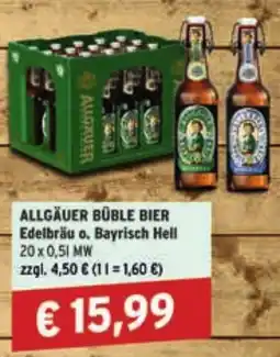 Lösch Depot ALLGÄUER BUBLE BIER Edelbräu o. Bayrisch Hell Angebot