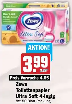 Hit Zewa Toilettenpapier Ultra Soft 4-lagig Angebot