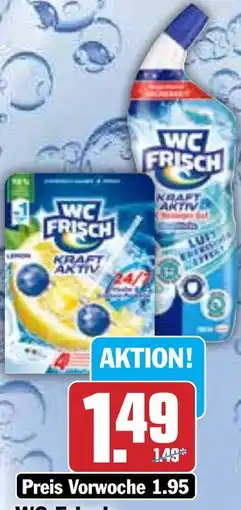 Hit WC Frisch Kraft-Aktiv oder WC Reiniger Gel Angebot