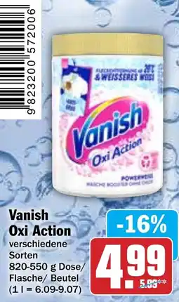 Hit Vanish Oxi Action Angebot