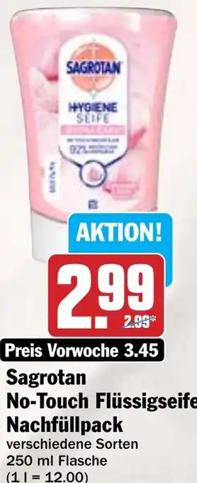 Hit Sagrotan No-Touch Flüssigseife Nachfüllpack Angebot
