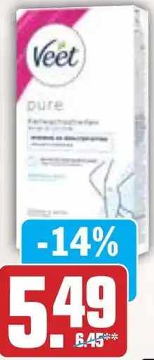 Hit Veet Kaltwachsstreifen Angebot