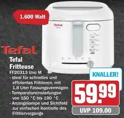 Hit Tefal Fritteuse FF20313 Uno M Angebot