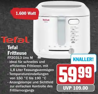 Hit Tefal Fritteuse FF20313 Uno M Angebot