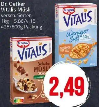 Ihr Frischmarkt Dr. Oetker Vitalis Müsli Angebot