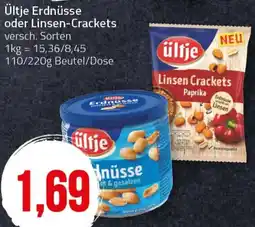 Ihr Frischmarkt Ültje Erdnüsse oder Linsen-Crackets Angebot