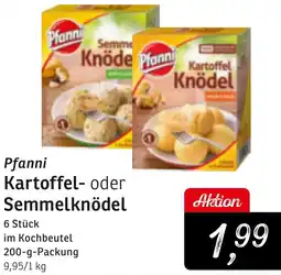 KONSUM Pfanni Kartoffel- oder Semmelknödel Angebot