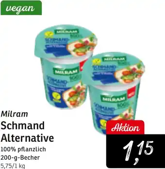 KONSUM Milram Schmand Alternative Angebot
