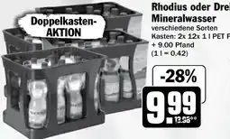 Hit Rhodius oder Dreiser Mineralwasser Angebot