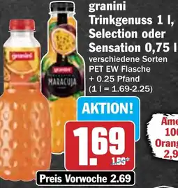 Hit granini Trinkgenuss, Selection oder Sensation Angebot