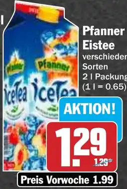 Hit Pfanner Eistee Angebot