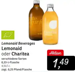 KONSUM Lemonaid Beverages Lemonaid oder Charitea Angebot