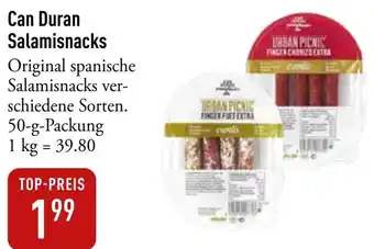 Galeria Markthalle Can Duran Salamisnacks Angebot