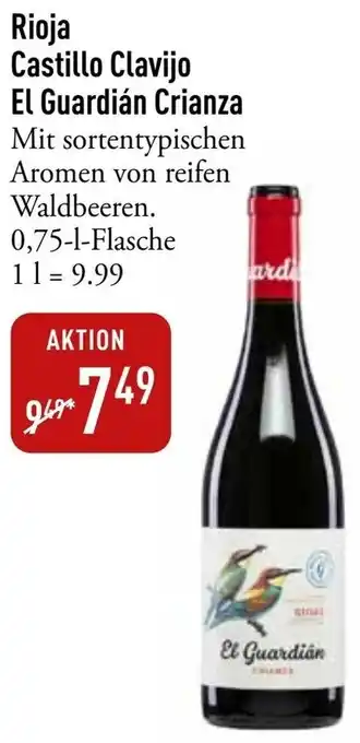 Galeria Markthalle Rioja Castillo Clavijo El Guardián Crianza Angebot