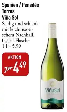 Galeria Markthalle Spanien / Penedès Torres Viña Sol Angebot