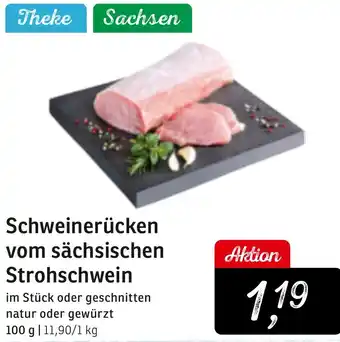 KONSUM Schweinerücken vom sächsischen Strohschwein Angebot