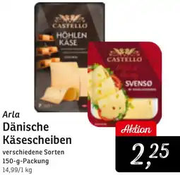 KONSUM Arla Dänische Käsescheiben Angebot