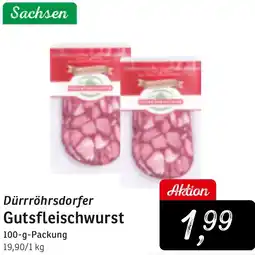 KONSUM Dürrröhrsdorfer Gutsfleischwurst Angebot