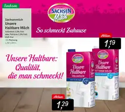 KONSUM Sachsenmilch Unsere Haltbare Milch Angebot