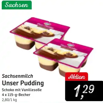 KONSUM Sachsenmilch Unser Pudding Angebot