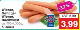Jawoll Wolf Wiener, Geflügel Wiener, Bockwurst Angebot