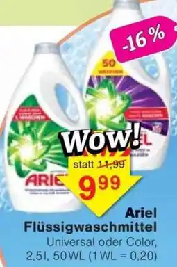Jawoll Ariel Flüssigwaschmittel Angebot