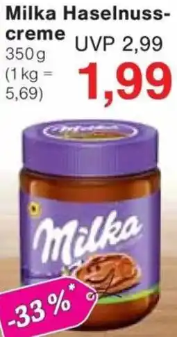 Jawoll Milka Haselnusscreme Angebot