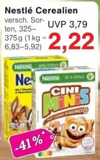 Jawoll Nestlé Cerealien Angebot