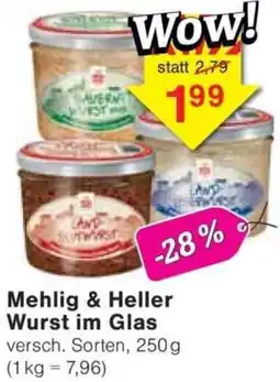 Jawoll Mehlig & Heller Wurst im Glas Angebot