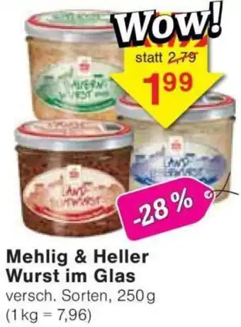 Jawoll Mehlig & Heller Wurst im Glas Angebot