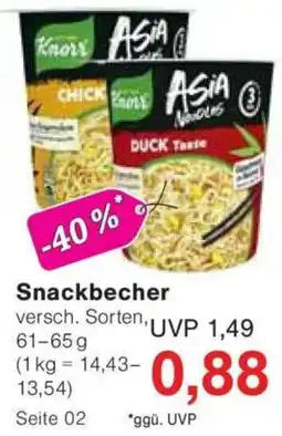 Jawoll Knorr Snackbecher Angebot