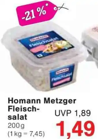Jawoll Homann Metzger Fleischsalat Angebot