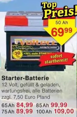 Jawoll Starter-Batterie Angebot