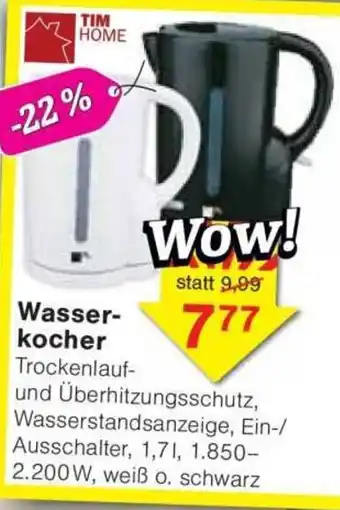 Jawoll TIM HOME Wasserkocher Angebot