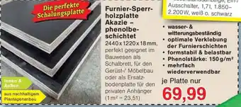 Jawoll Furnier-Sperrholzplatte Akaziephenolbeschichtet Angebot