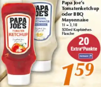 inkoop Papa Joe's Tomatenketchup oder BBQ Mayonnaise Angebot