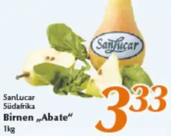 inkoop Sanlucar Südafrika Birnen „Abate" Angebot