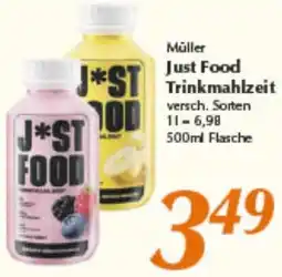 inkoop Müller Just Food Trinkmahlzeit Angebot
