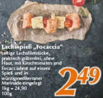 inkoop Lachsspieß ,,Focaccia" Angebot